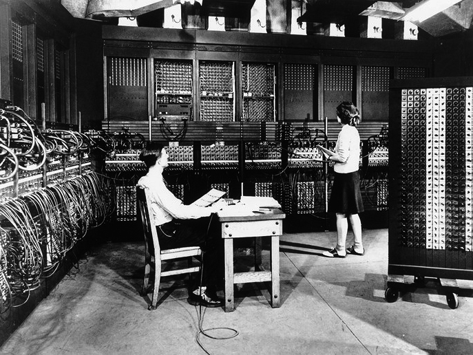 eniac 世界上第一台全电子数字计算机,于 1945 年 月问世.